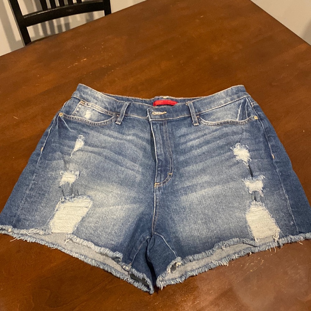 High Rise Jean Shorts
